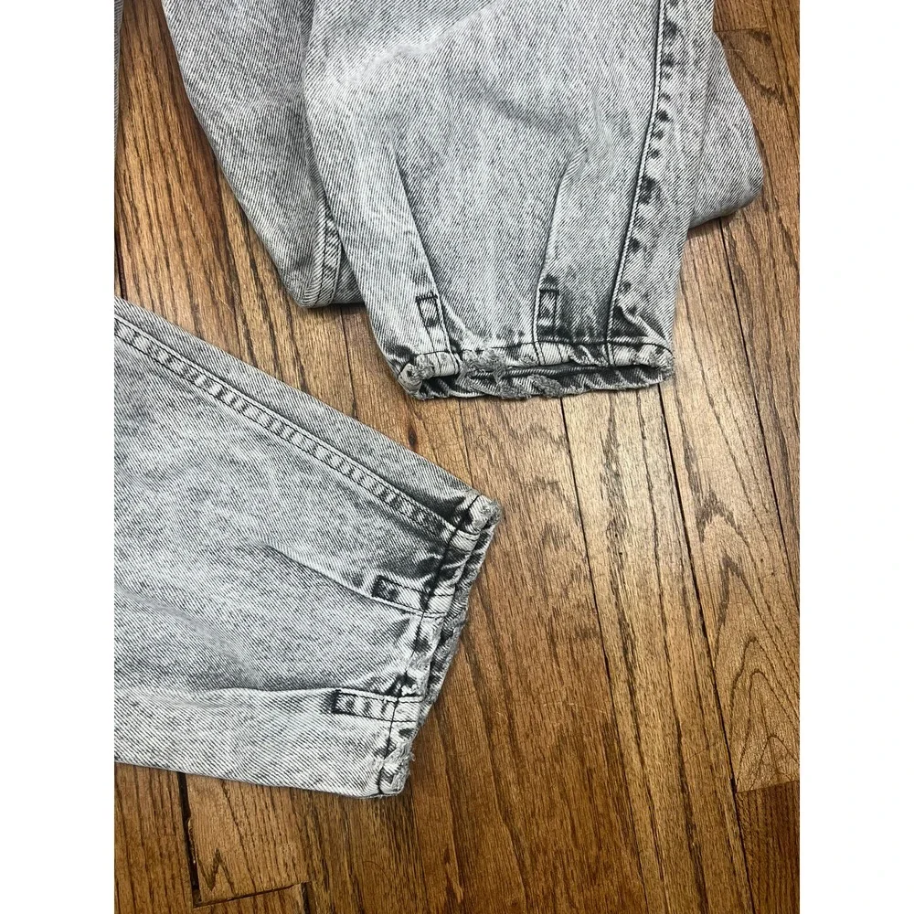 Vintage Levi's Silver Medal Jeans Pleated Acid Wash Baggy USA‎ Men's Size 32x34
